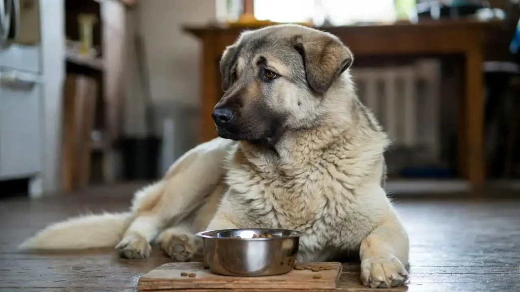 Anatolian Shepherd Eat